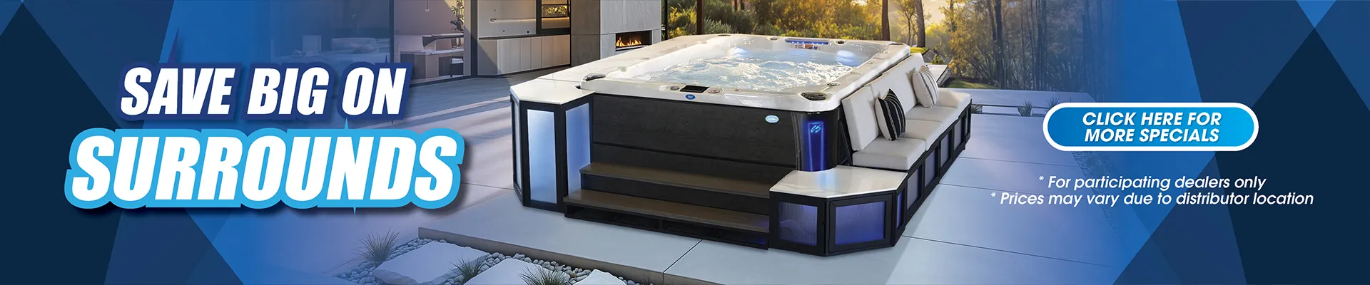 Calspas hot tub being used in a family setting - Wellington