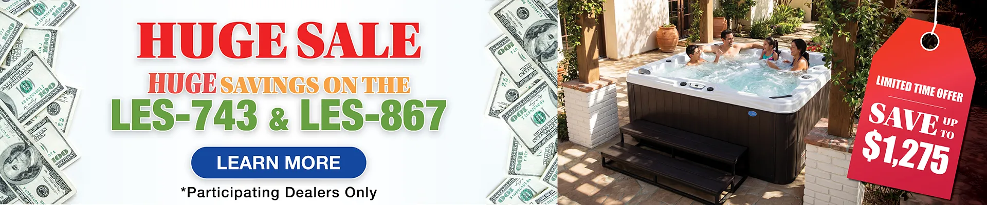 Calspas hot tub being used in a family setting - Wellington